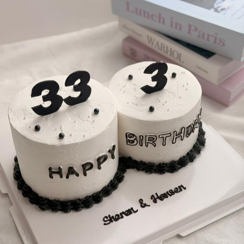 33 & 3 Years Old Cake