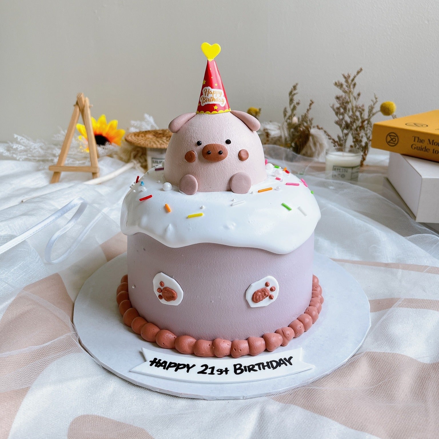 Cute Pig Pig Zhu Cake