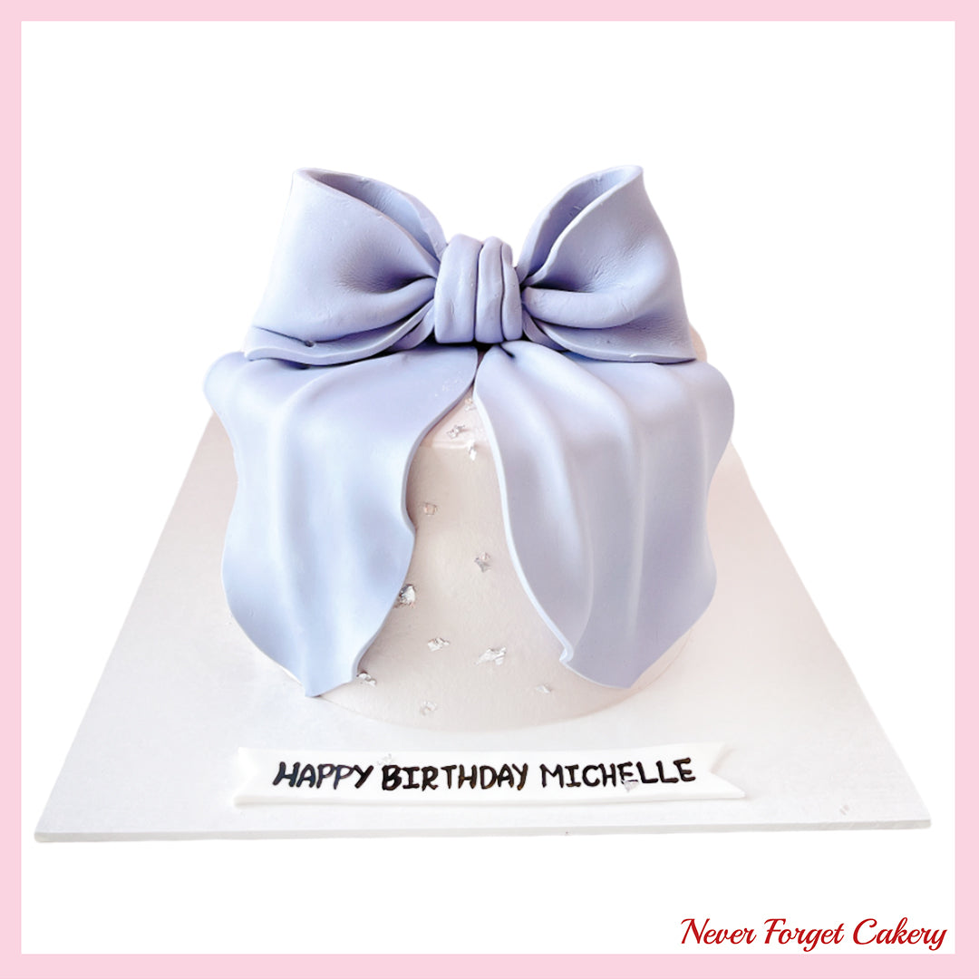 Purple Ribbon Cake