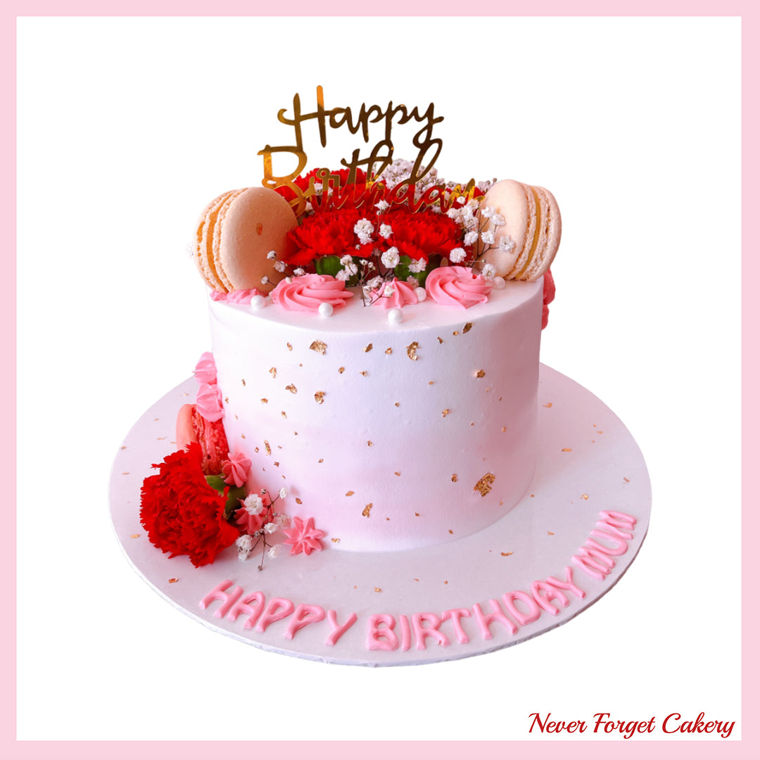 Carbation Macaron Cake