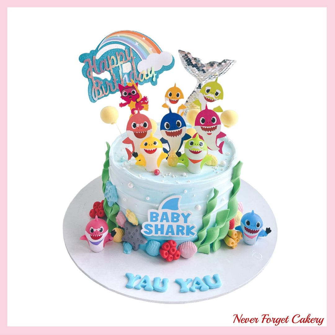 Underwater Baby Shark Cake