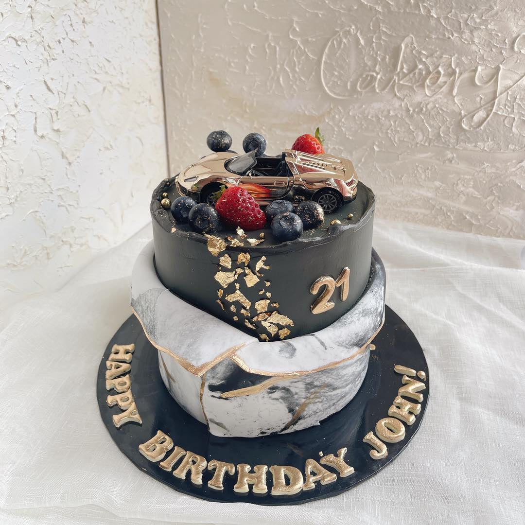 Drive Sport Car on 21st Cake