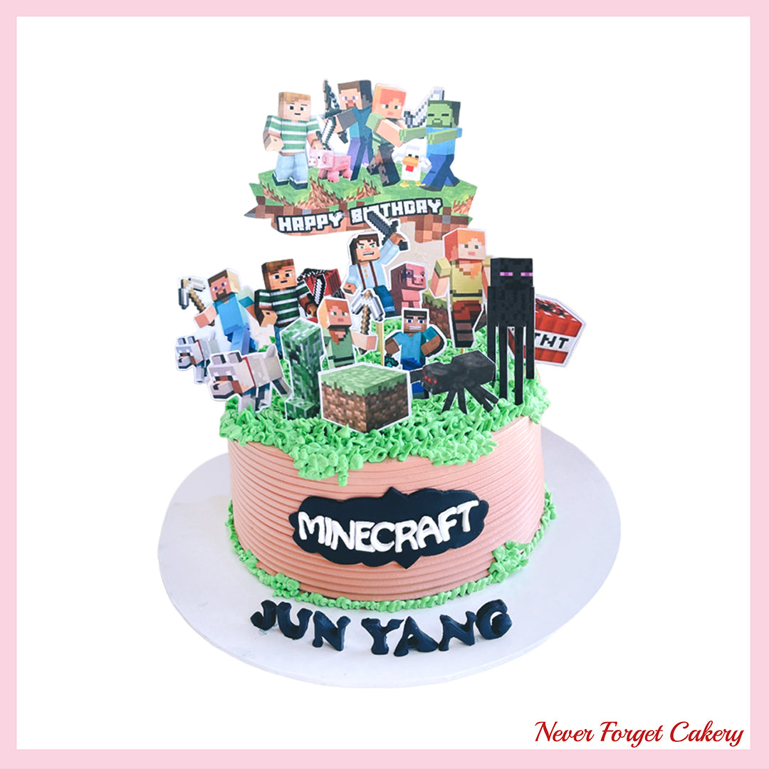 Minecraft Character Cake