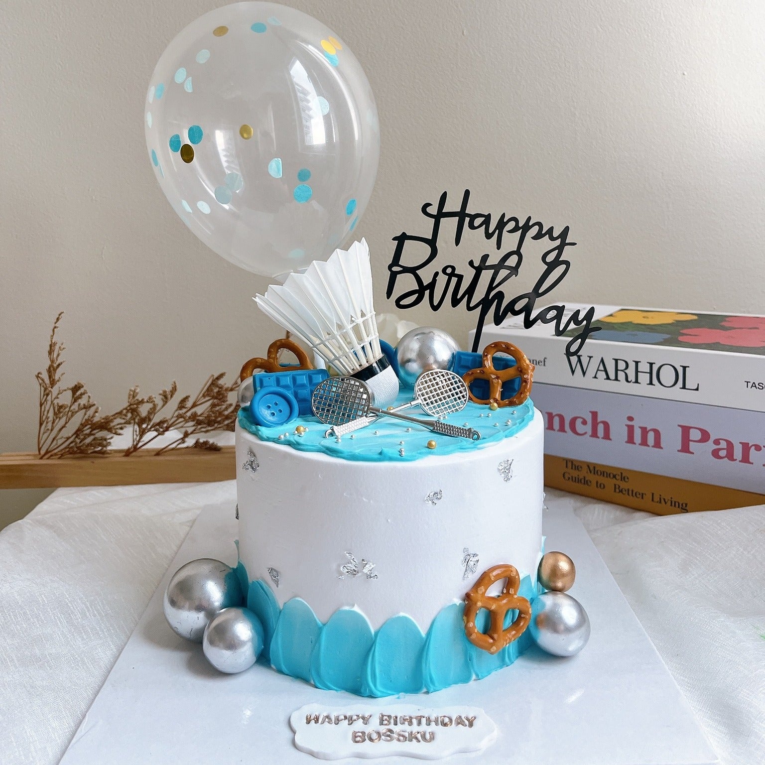 Badminton Racket Cake