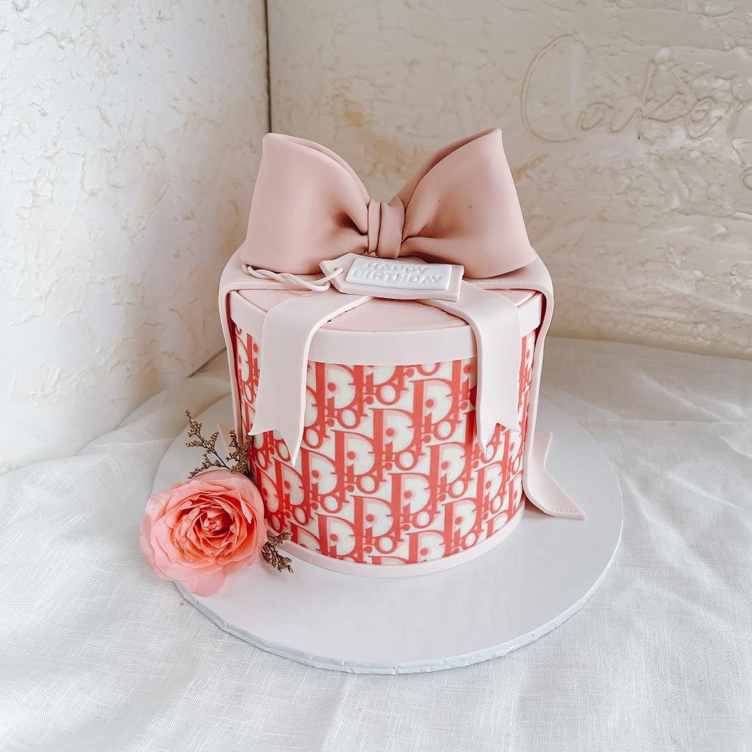 Dior Ribbon Cake