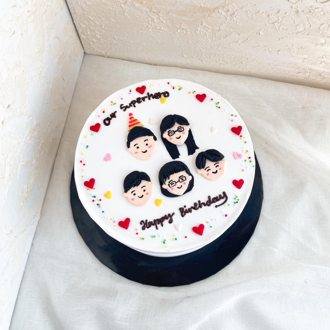 Our Family Drawing Cake