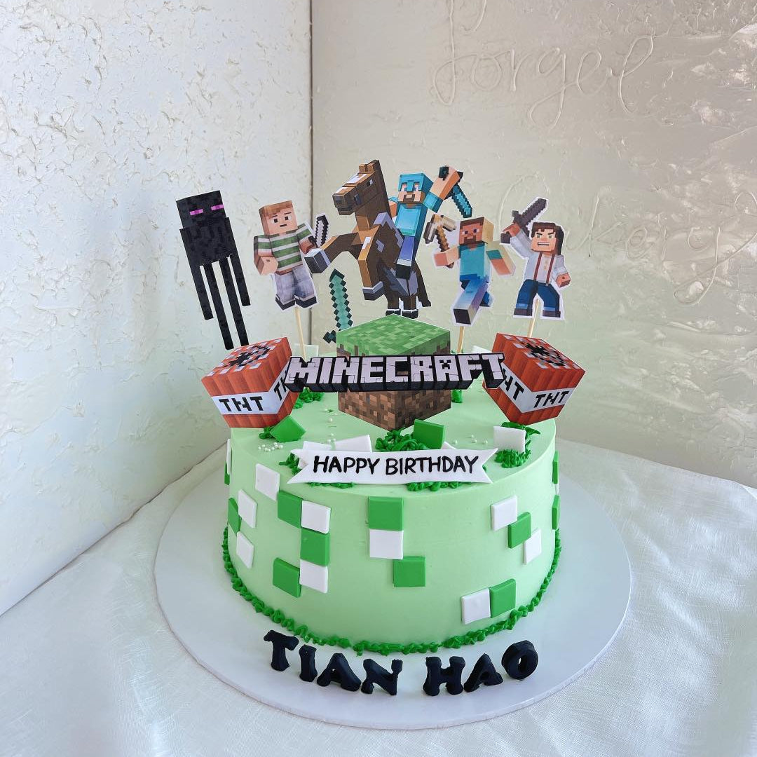 Minecraft Hero Cake