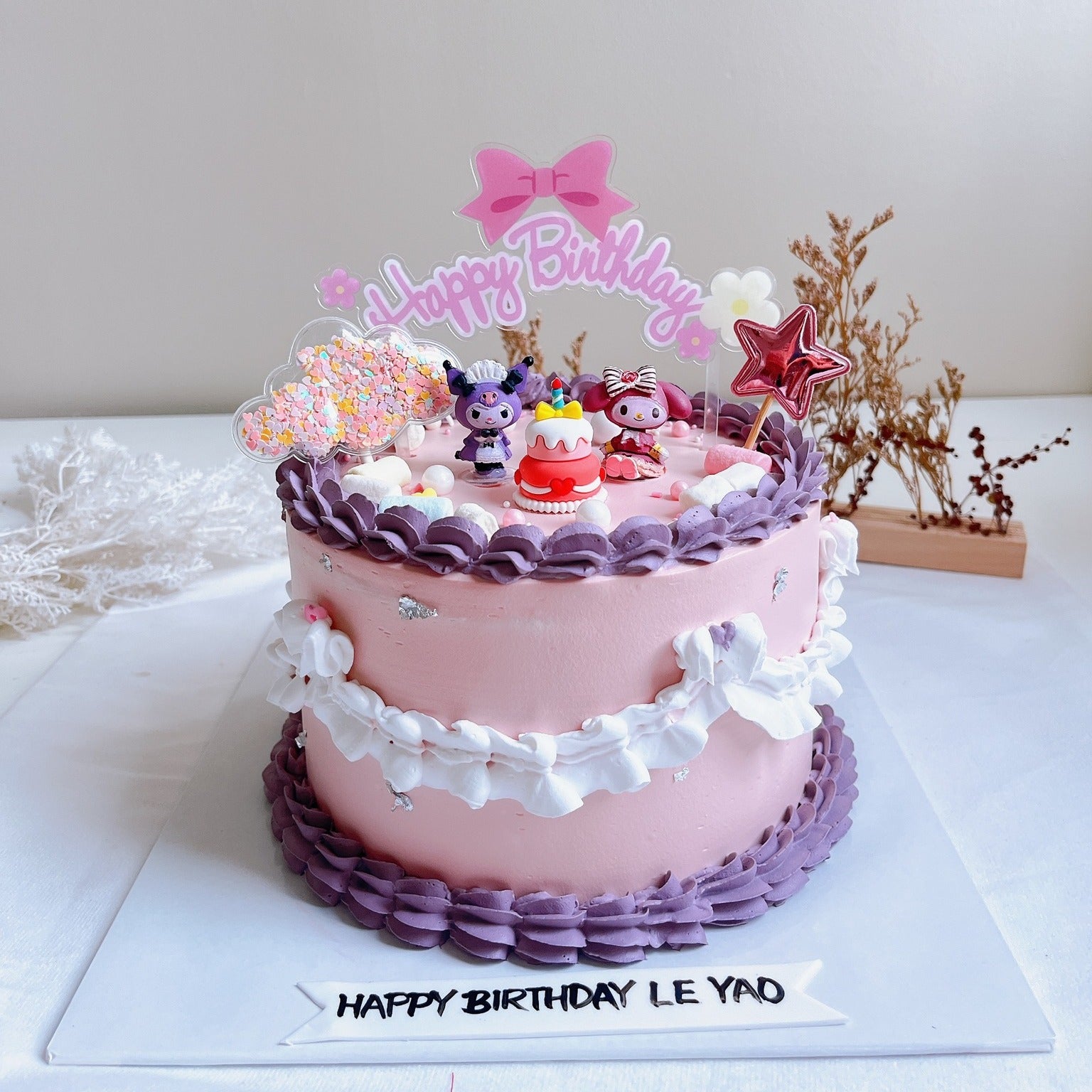 Kuromi Melody Birthday Cake