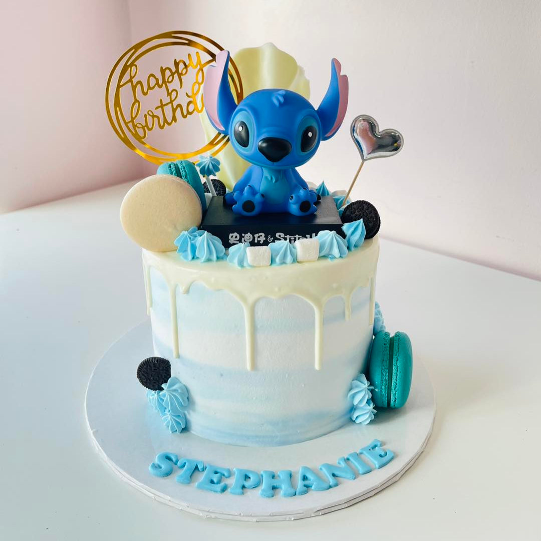 Blue Stitch Cake