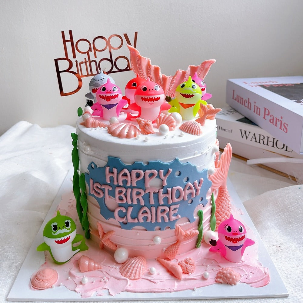 Girl Baby Shark Cake