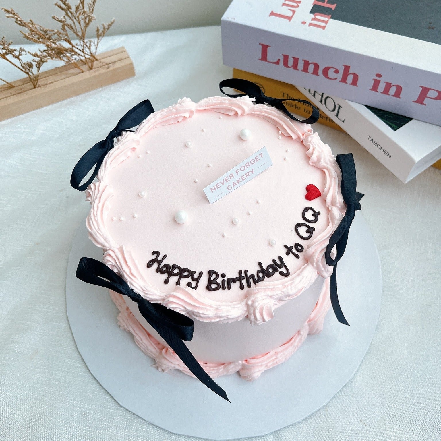 Pink Ribbon Cake