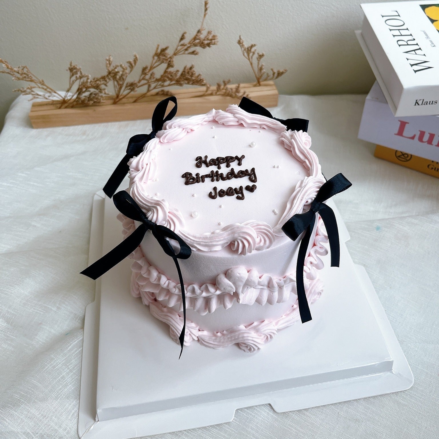 Pink Ribbon Cake