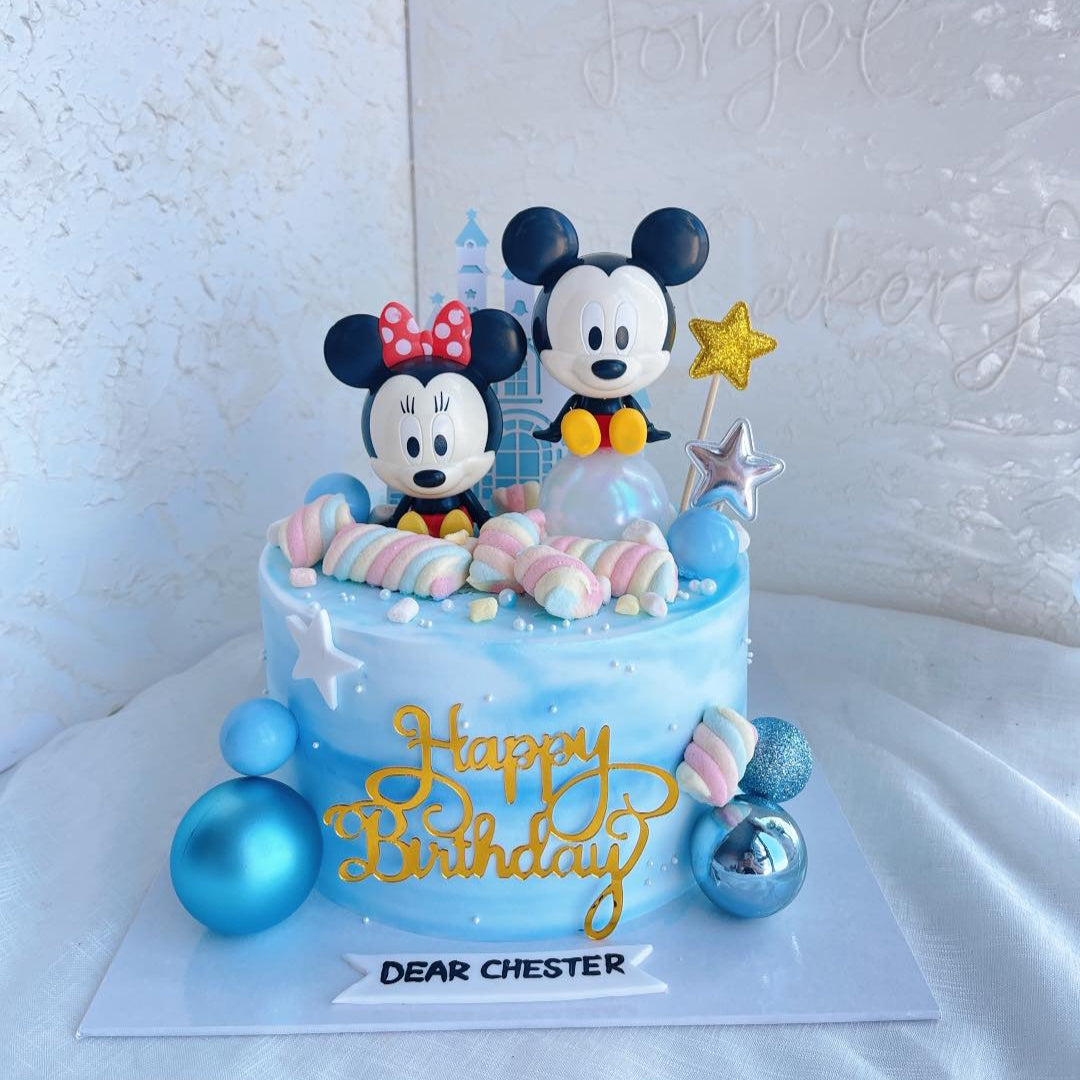 Mickey Minnie Castle Cake