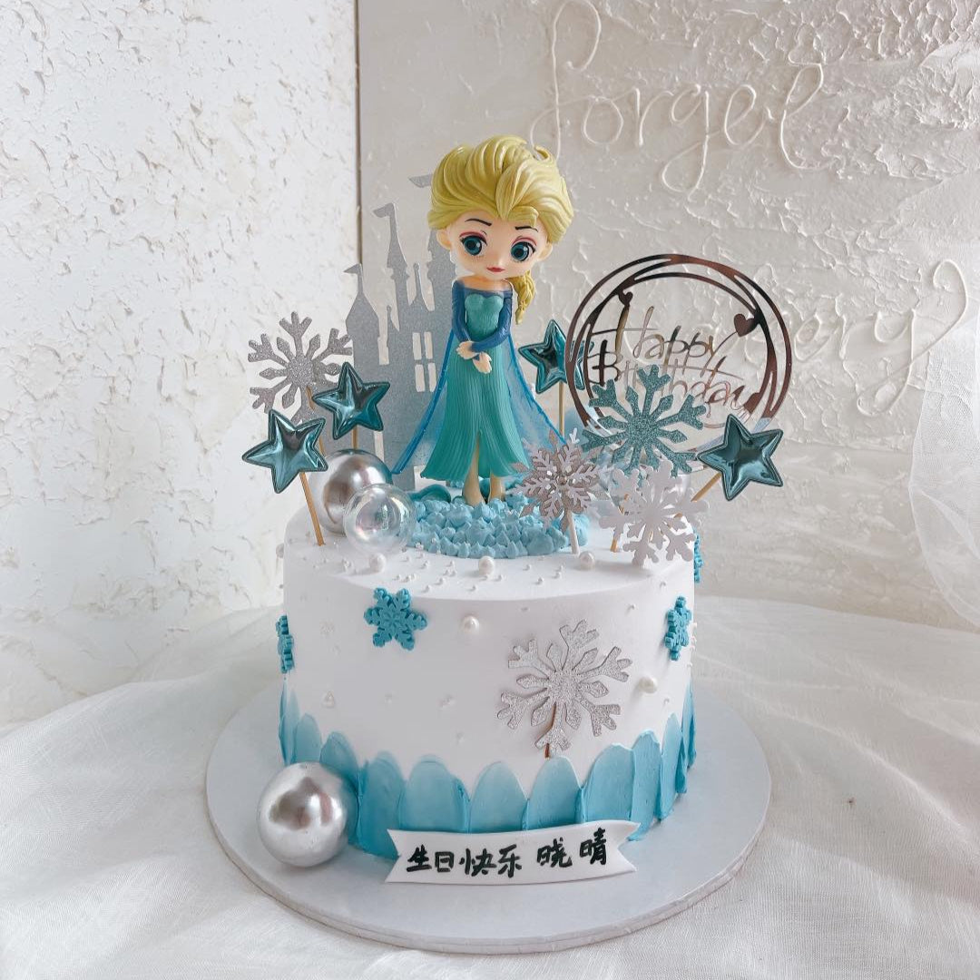 Disney Elsa Castle Cake