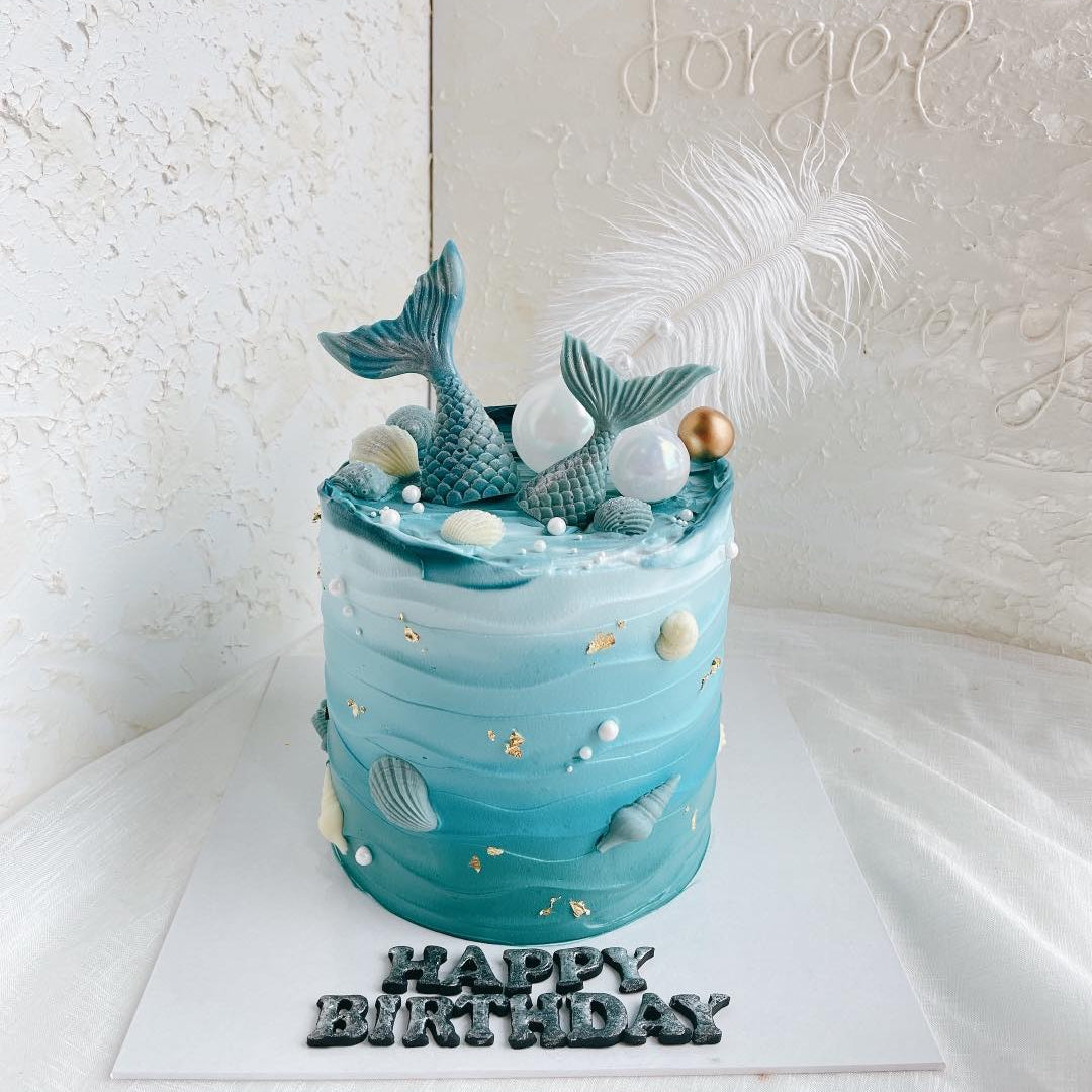 Blue Mermaid Cake