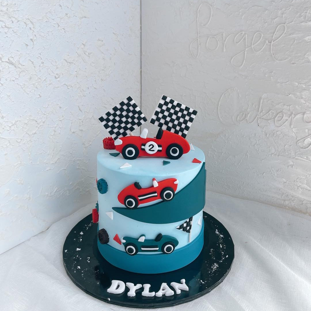Sport Car Race Cake