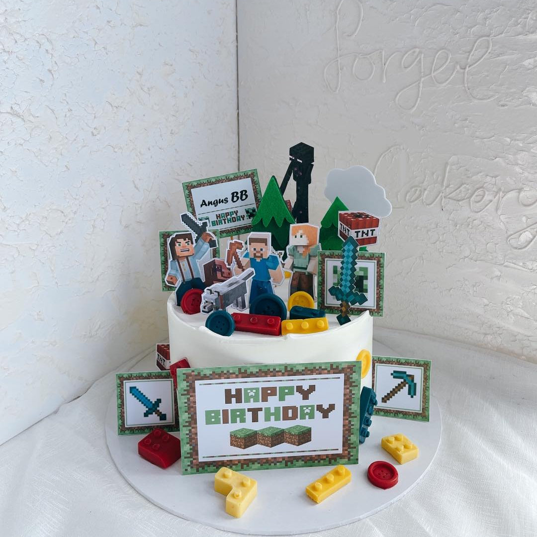 Minecraft Lego Cake