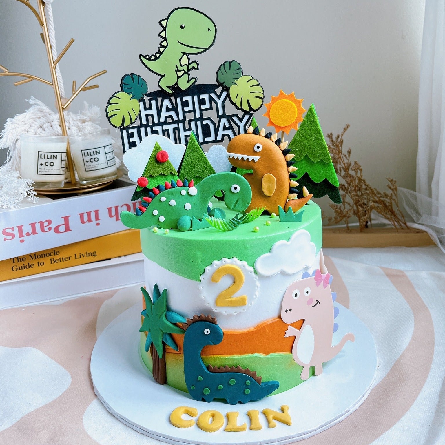 Cute Dinosaur Cake