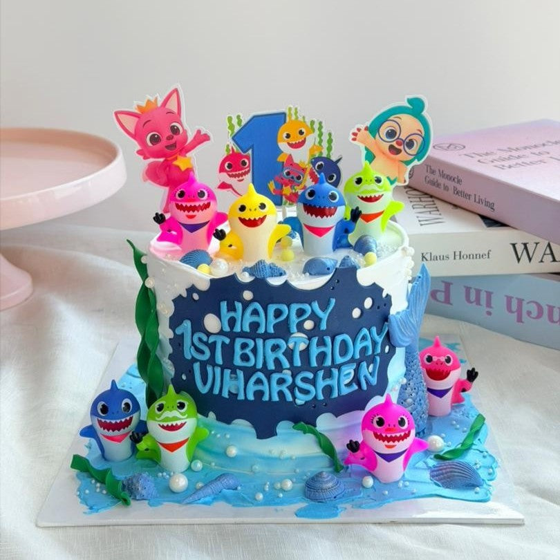 Baby Shark Family Cake