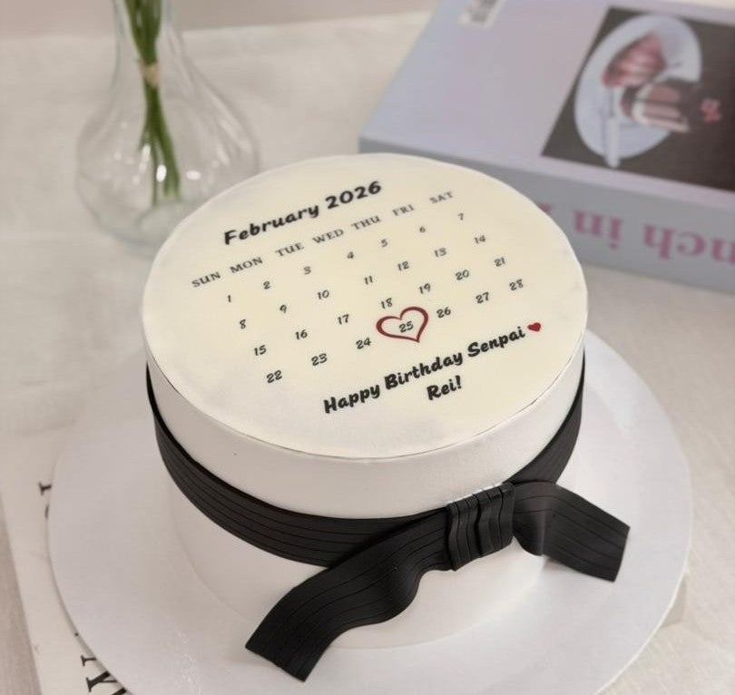 Taekwondo Calander Cake