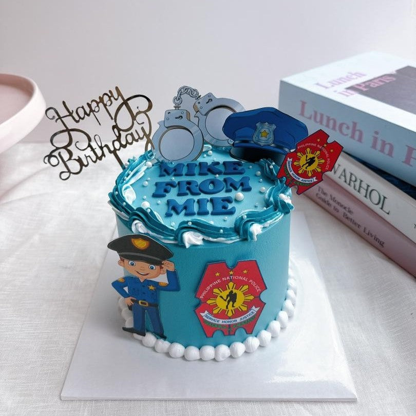 Blue Police Cake
