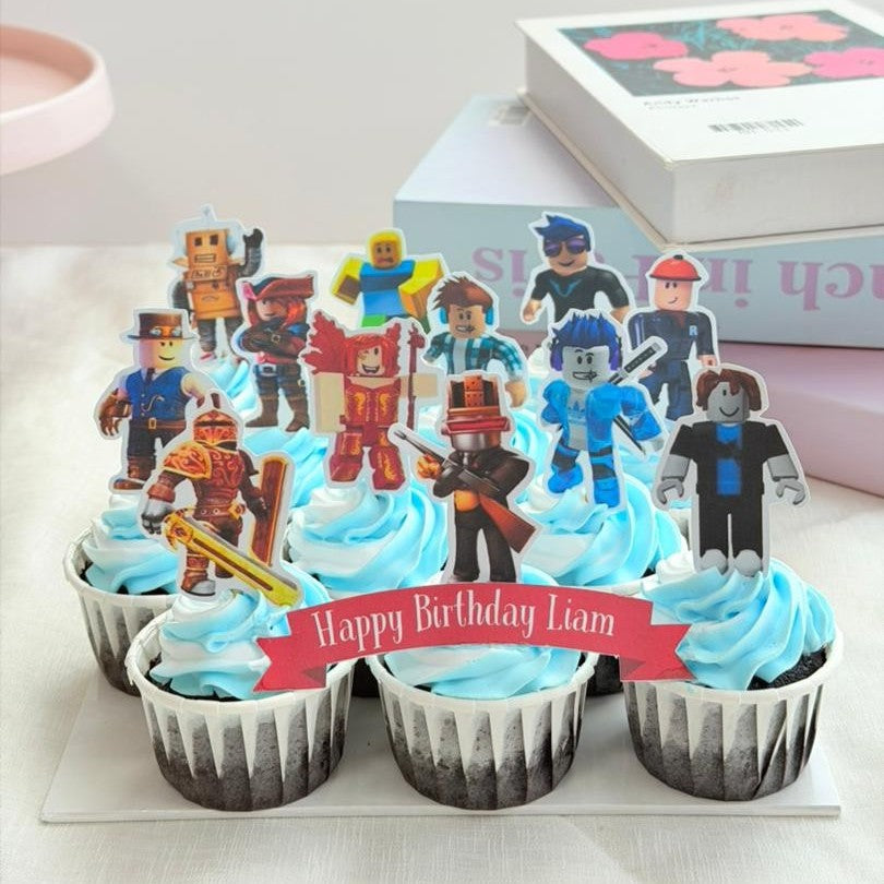 Blue Roblox CupCake