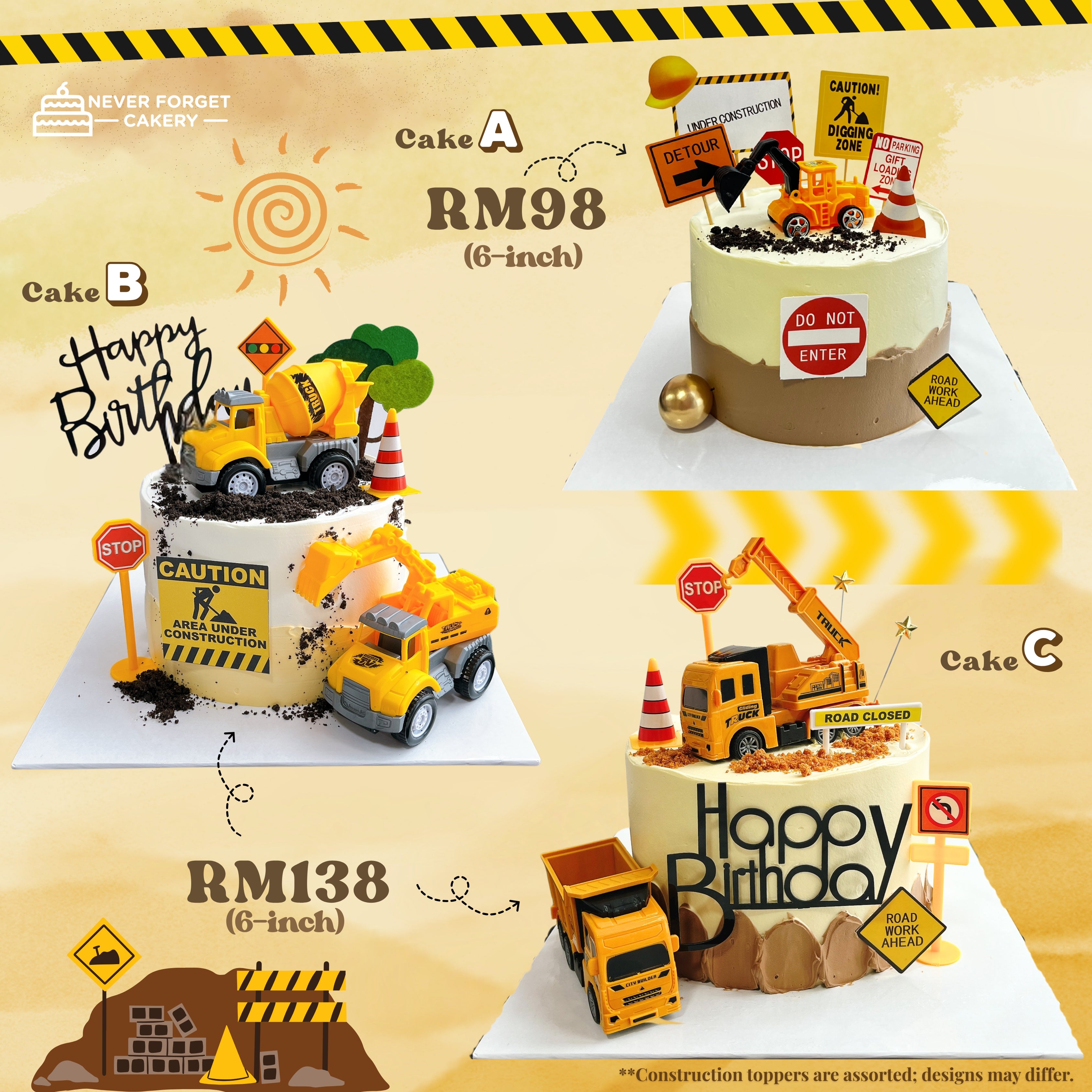 Construction Cake Promotion