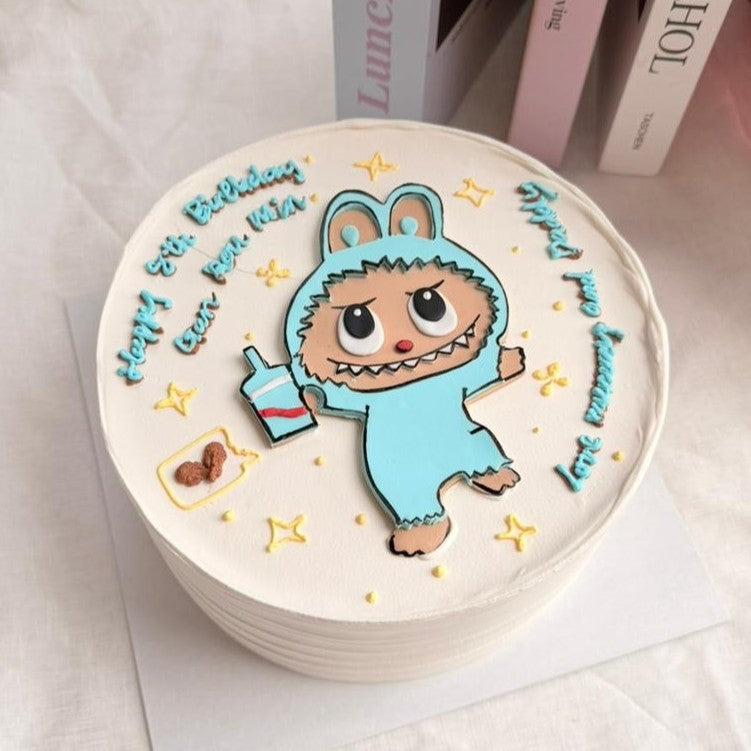 Drawing Labubu Cake