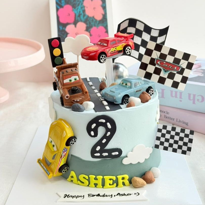 Four McQueen Car Cake