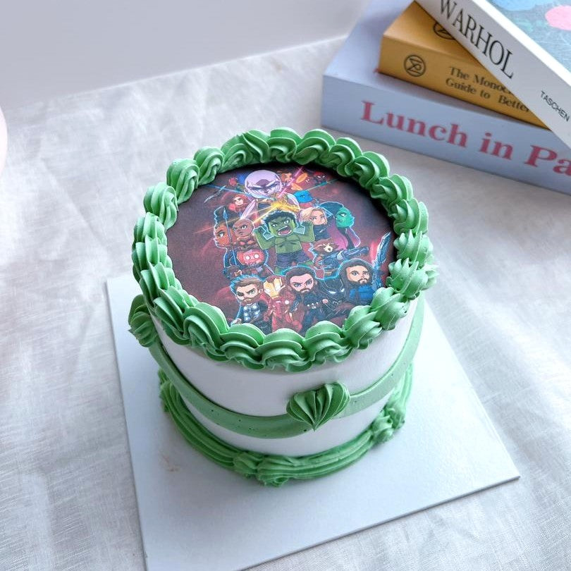 Greeny Avenger Cake