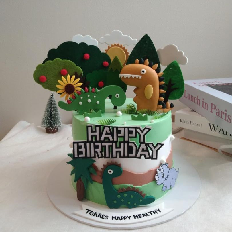 Greeny Dinosaur Cake