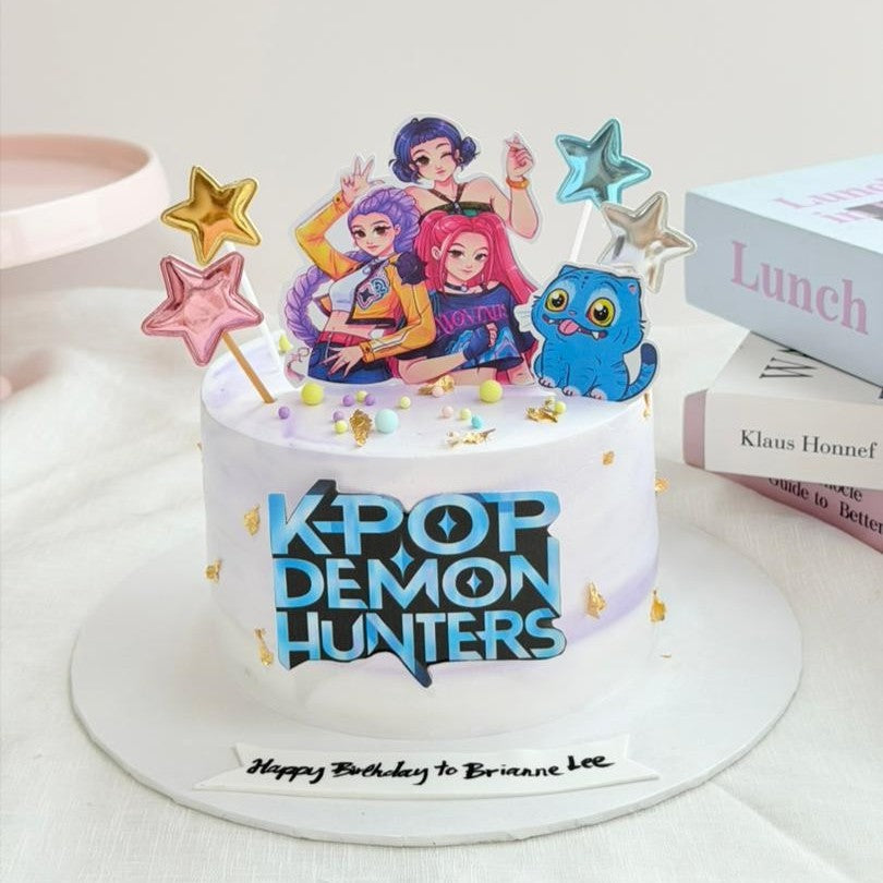 Kpop Demon Hunter Star Cake