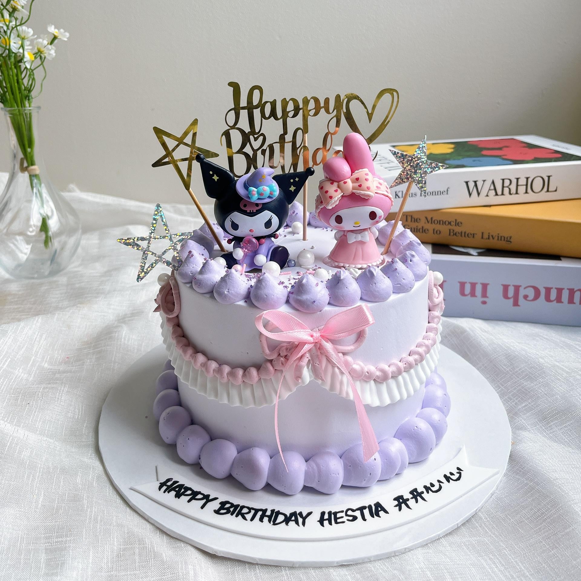 Kuromi Melody Purple Cake