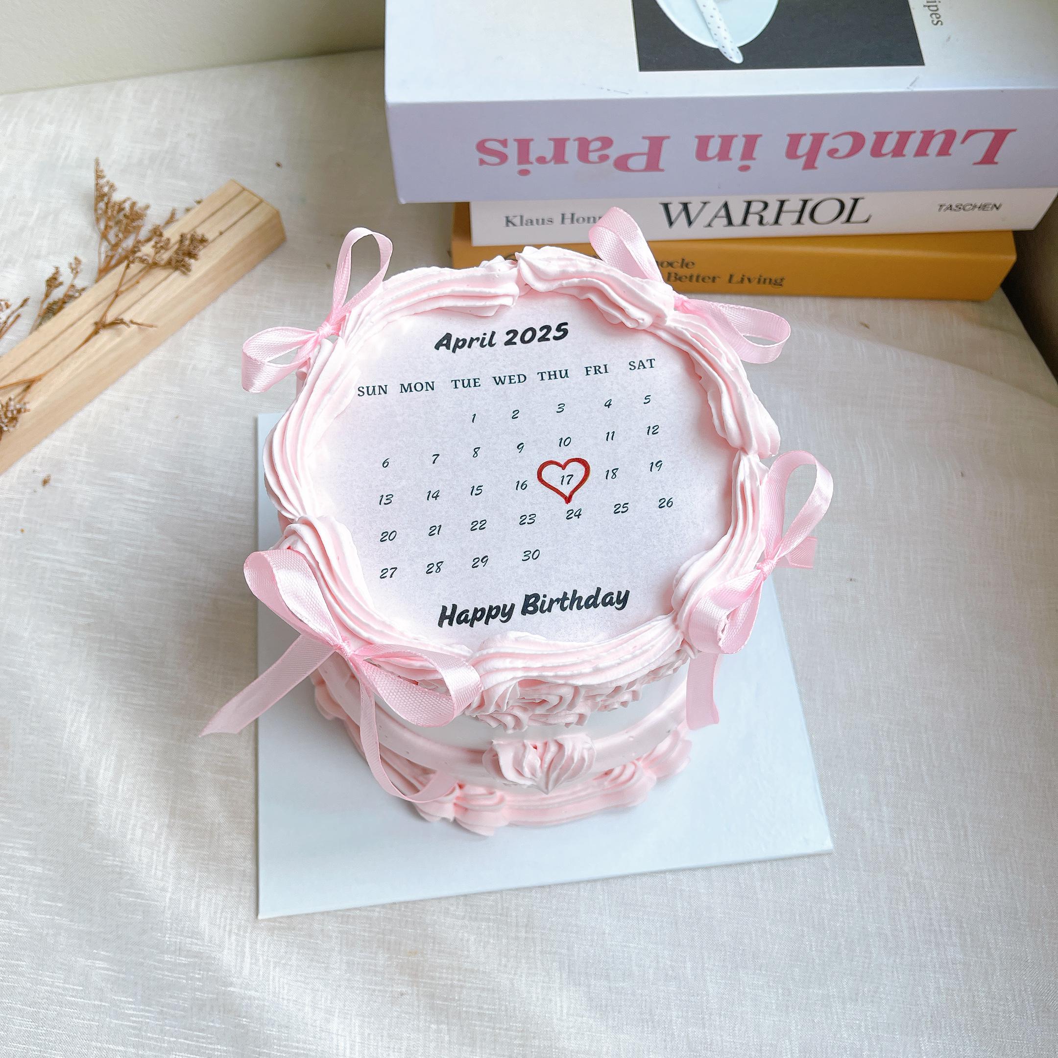 Light Pinky Flaming Cake