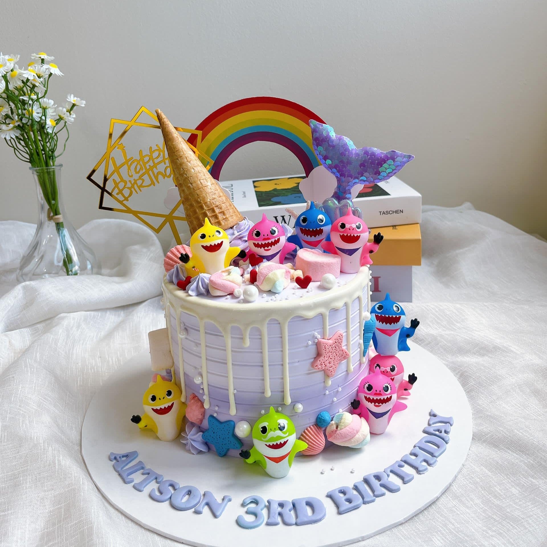 Many Baby Shark Cake