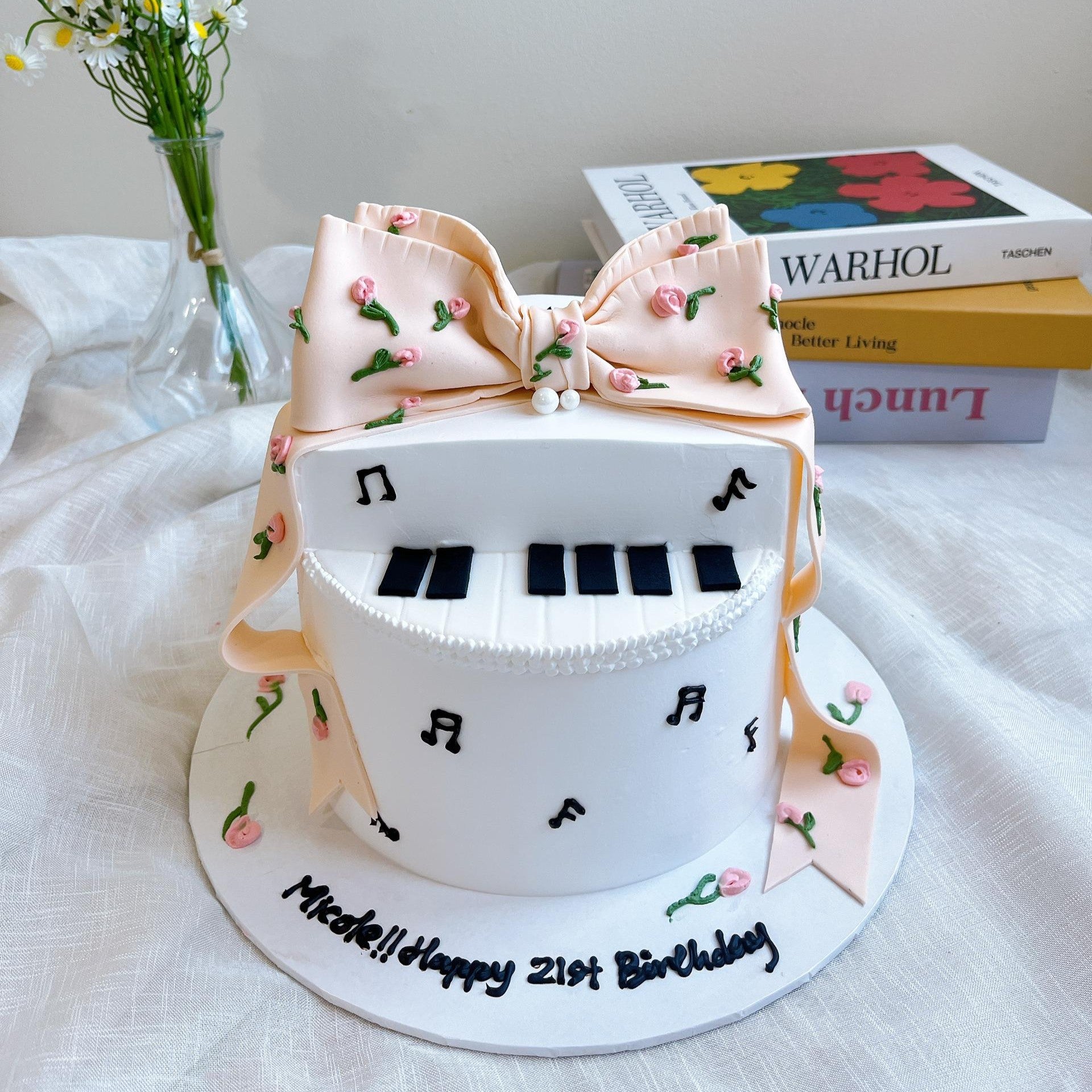 Piano Ribbon Cake