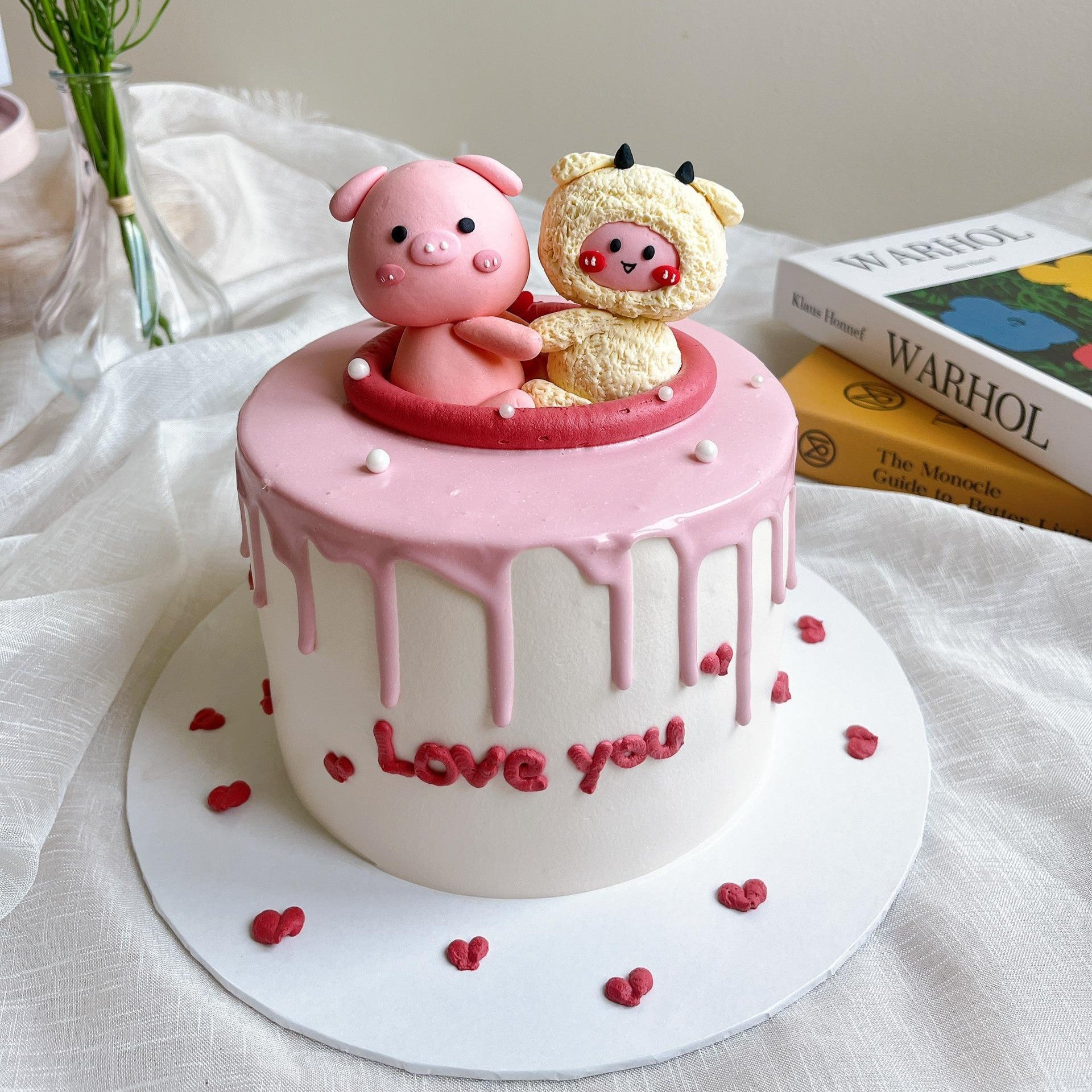 Pig Goat Love Cake