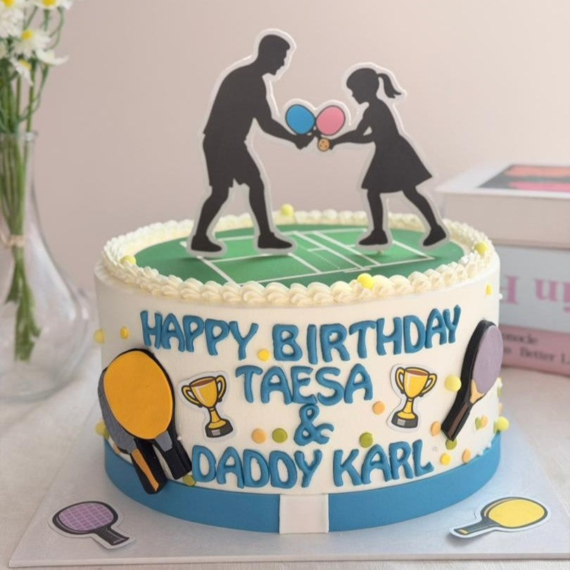 Pickle Ball Father & Daughter Cake
