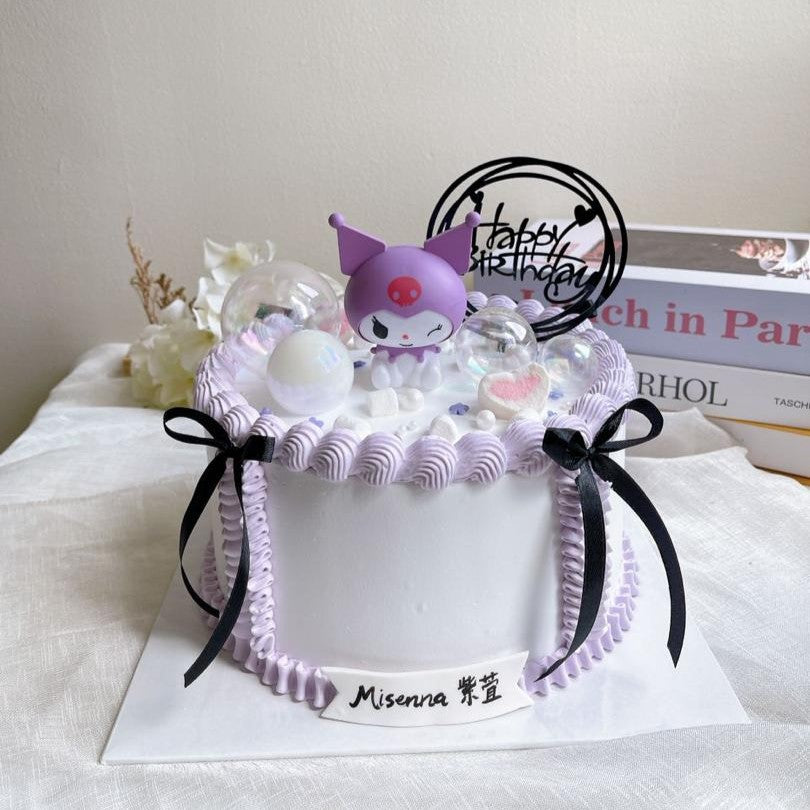 Purple Black Kuromi Cake