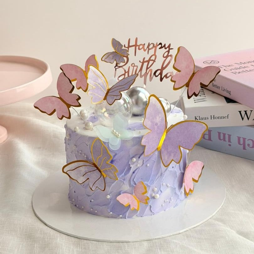 Purple Butterfly Cake