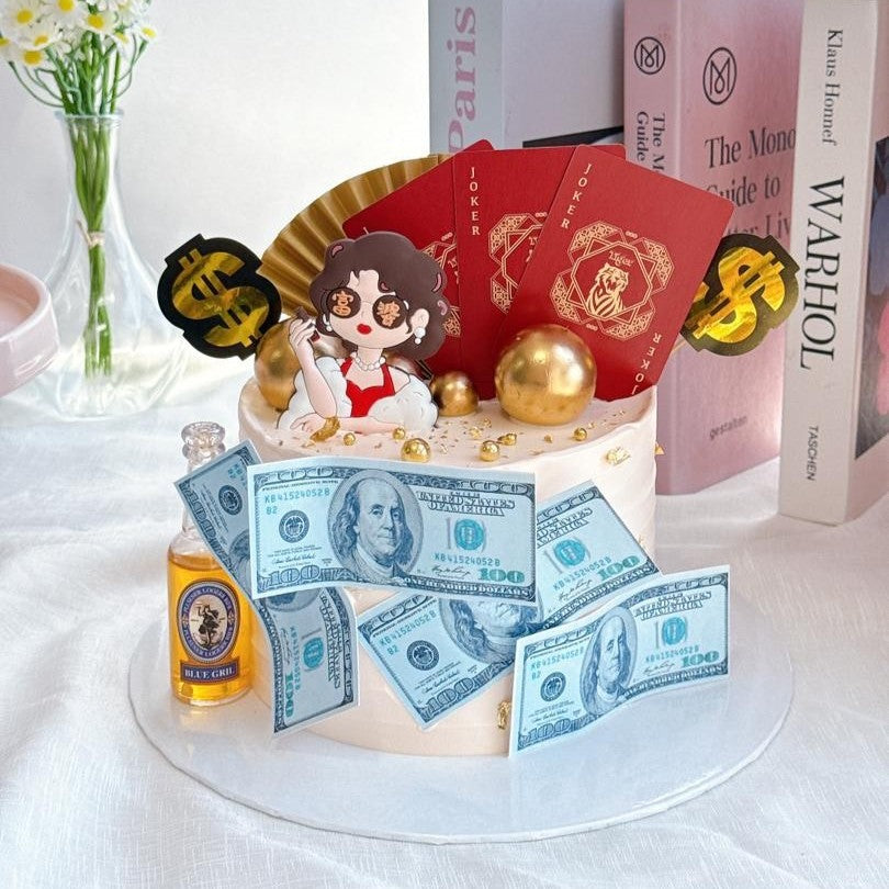 Richest Women Poker Cake