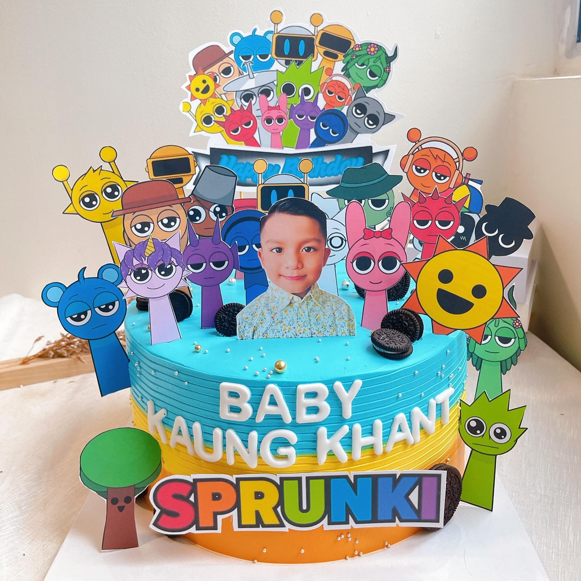 Sprunki family Cake
