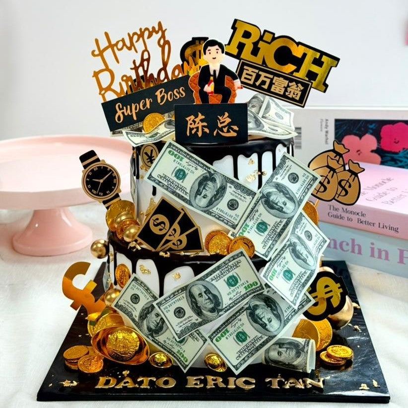 Two Tier Richest Boss Cake