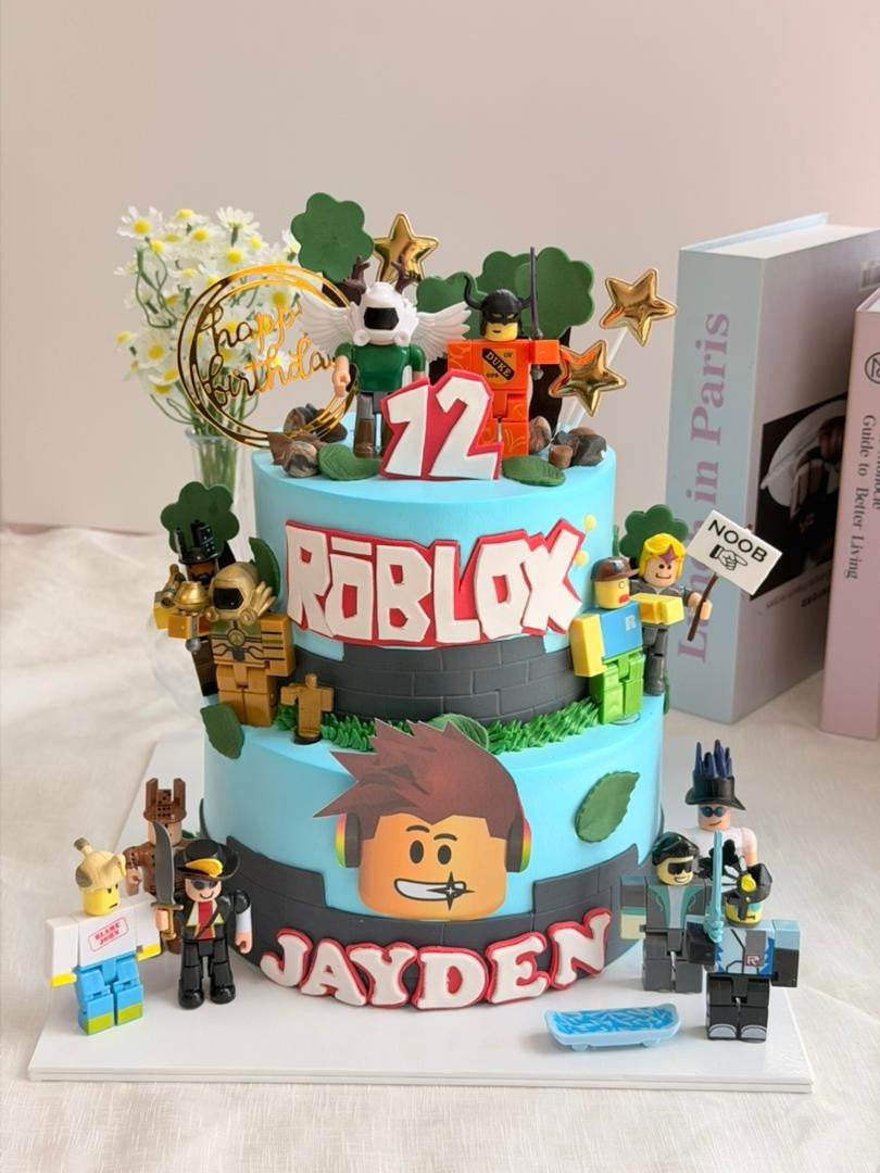 Two Tier Roblox Cake