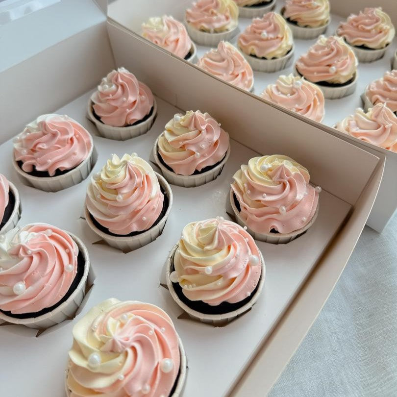 Peach Yellow Cupcake