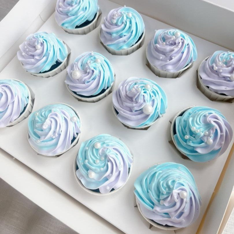 Purple Blue Cupcake