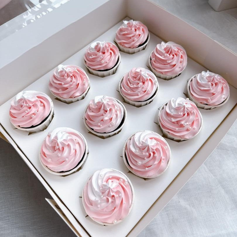 Pink White Cupcake