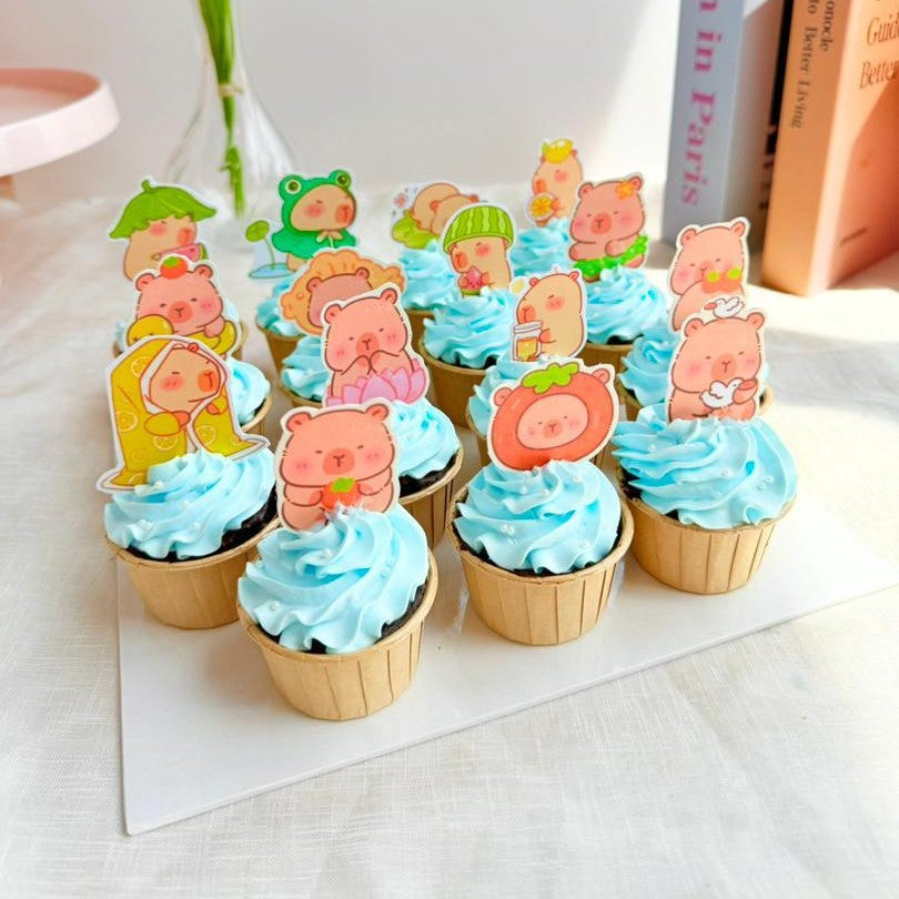 Cute Capybara Cupcake
