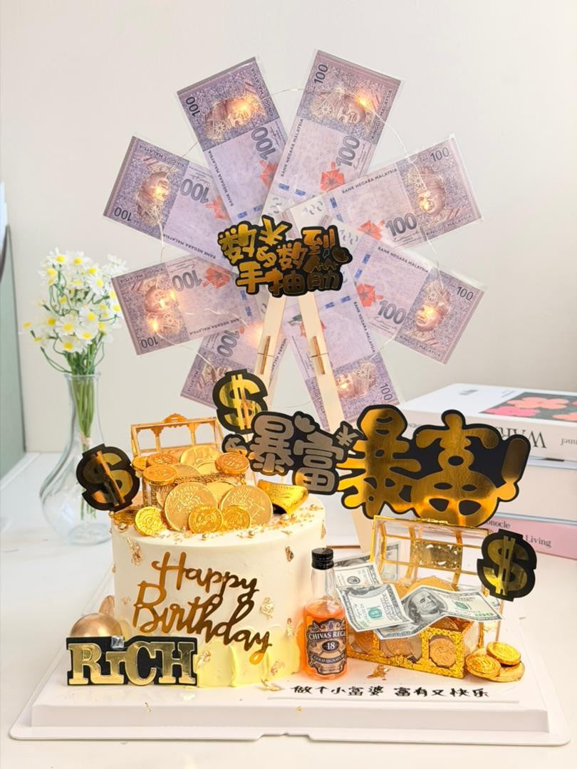 Wheel Money Cake