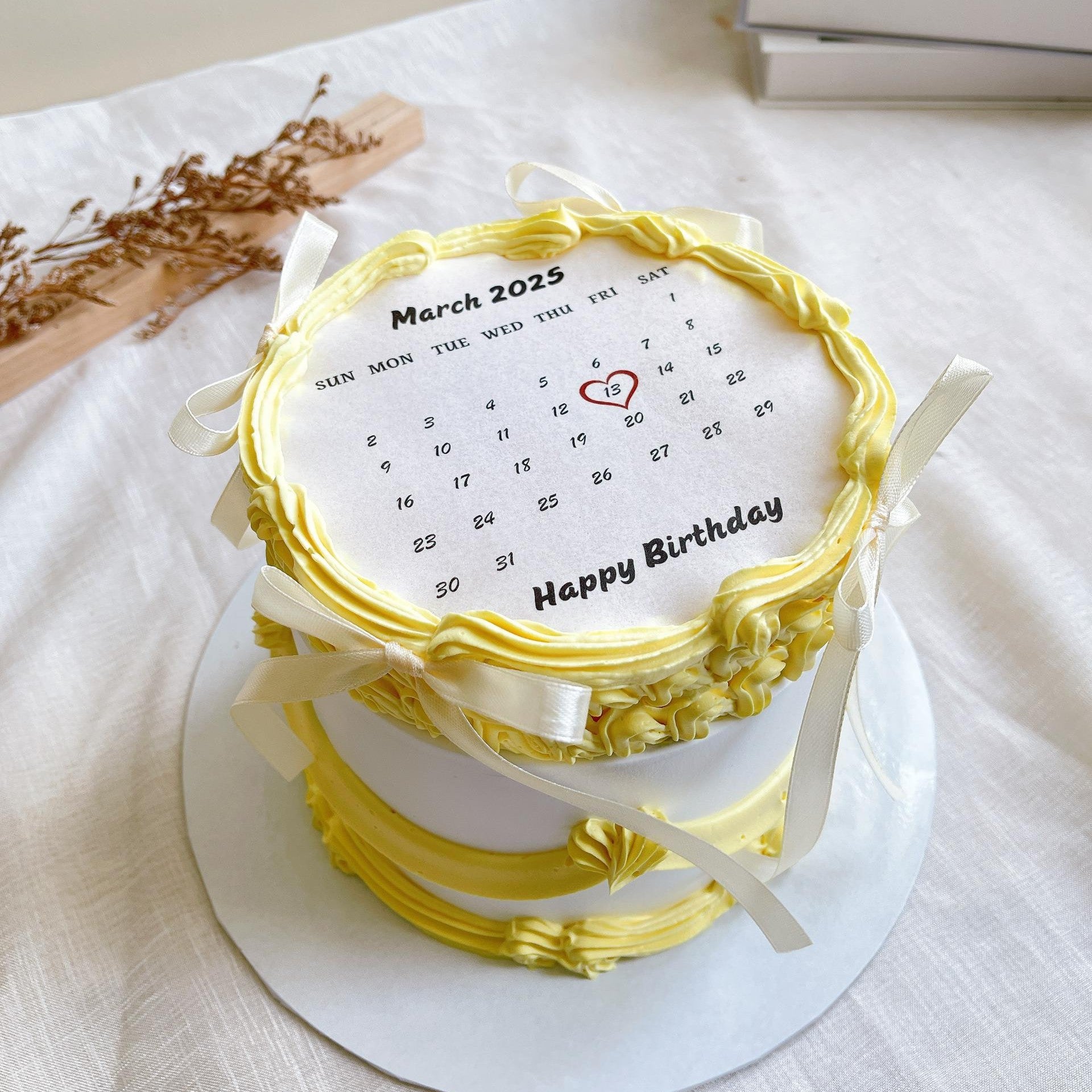 Yellowish Flaming Cake